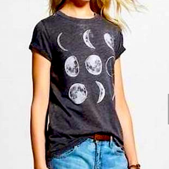 L.O.L. Vintage Tops - 🌸 LOL VINTAGE 🌸 moon phases burnout tee